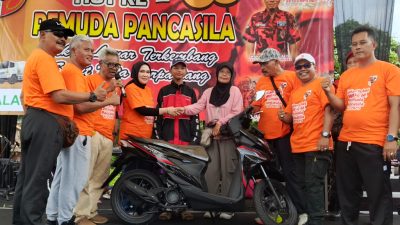 Meriah! Jalan Sehat Pemuda Pancasila di Bumiayu Tebar Hadiah hingga Sepeda Motor