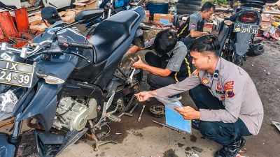 Jelang Giat Nataru, Seluruh Kendaraan Operasional Polres Tegal Kota Diperiksa