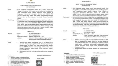 Viral Muncul Dua SK Plt Kadinkes Brebes, Ini Penjelasan Pemkab