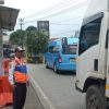 Jelang Libur Nataru, Arus Lalu Lintas di Pasar Linggapura Brebes Masih Lancar