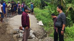 Jalan Bangbayang–Cilinduk di Brebes Ambles Diguyur Hujan Deras