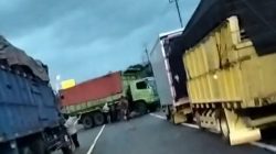 Kecelakaan Truk di Flyover Kretek Paguyangan Brebes, Arus Lalu Lintas Sempat Macet